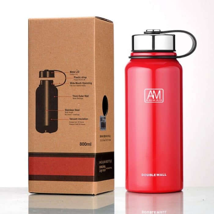 610 ml Outdoor-Vakuum-Edelstahl-Wärmeisolationsbecher, tragbare Sportflasche mit großem Fassungsvermögen, 610ml – Bild 3
