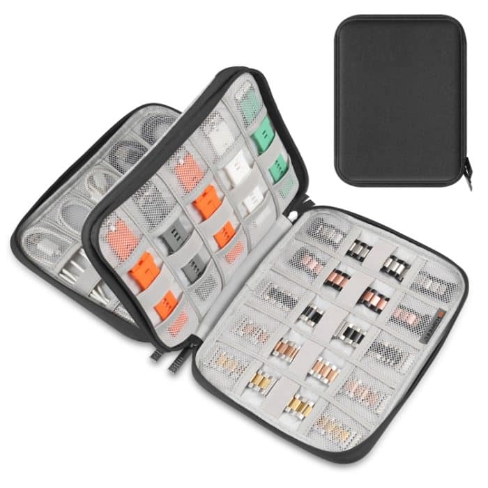 HWL2135B.jpg HAWEEL Uhrenarmband-Organizer-Box für Kopfhörer/U-Disk/Digitalkabel-Aufbewahrungsbox, Watch Band Organizer, Size: L – Bild 1