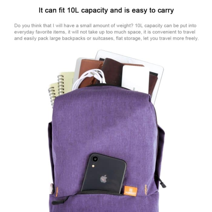 HAWEEL 10L Rucksack, bunt, Unisex, Freizeit, Sport, Brusttasche, Reisetaschen, unterstützt Diebstahlschutz/wasserdichte Funktion, 10L Backpack – Bild 7