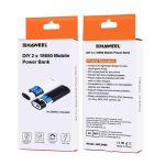 HAWEEL DIY 2x 18650 Akku (nicht im Lieferumfang enthalten), 5600 mAh Power Bank Shell Box mit USB-Ausgang und Anzeige, DIY 2 Batteries(Black), DIY 2 Batteries(White) – Bild 13