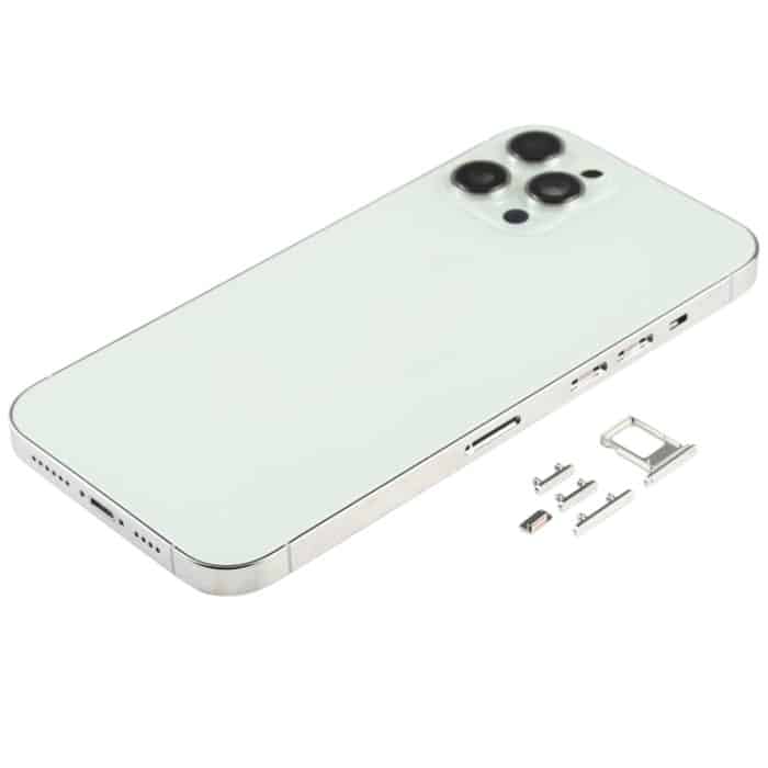 Hintere Gehäuseabdeckung mit SIM-Kartenfach, Seitentasten und Kameraobjektiv für iPhone 12 Pro Max, For iPhone 12 Pro Max(with Card Tray & Side Keys), For iPhone 12 Pro Max(with SIM Card Tray & Side Keys) – Bild 2