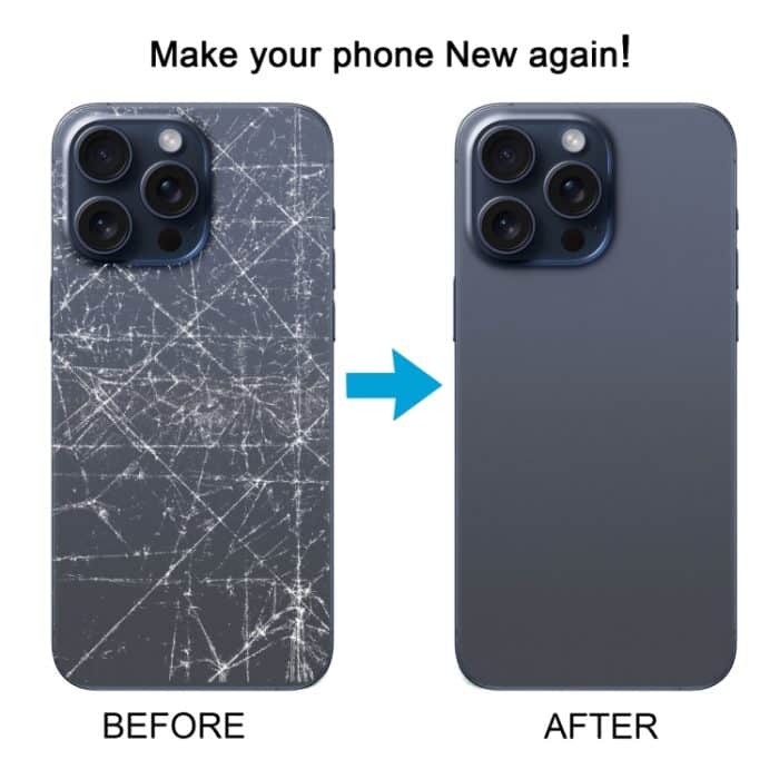 Für iPhone 15 Pro, einfacher Austausch, großes Kameraloch, Glasrückseite, Batterieabdeckung, For iPhone 15 Pro(Not Disassemble) – Bild 6