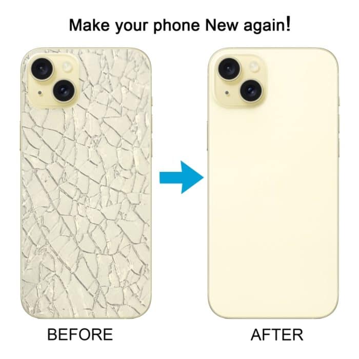 Für iPhone 15 Plus Glasbatterierückseite mit Kameraobjektivabdeckung, For iPhone 15 Plus (with Camera Cover) – Bild 6