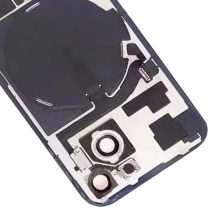 Für iPhone 15 Glas-Akku-Rückabdeckung mit Blitzhalterung + kabellosem Lademodul, For iPhone 15 – Bild 5