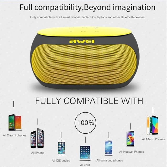 IP7G3211J_5.jpg awei Y200 Kabelloser Bluetooth-Lautsprecher mit Touch-Tasten, unterstützt Aux-Leitung und TF-Karte – Bild 6