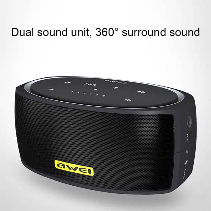 IP7G3212B_4.jpg awei Y210 Tragbarer kabelloser Bluetooth-Lautsprecher V4.2 mit verbessertem Bass, unterstützt NFC / TF-Karte / AUX – Bild 5