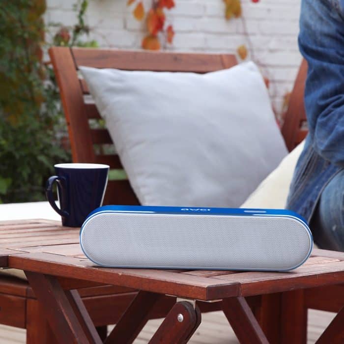 IP7G3213B_10.jpg awei Y220 Tragbarer kabelloser Bluetooth-Lautsprecher V4.2 mit HD Clear 3D-Stereo-Sound und Geräuschunterdrückung, unterstützt TF-Karte/AUX – Bild 11