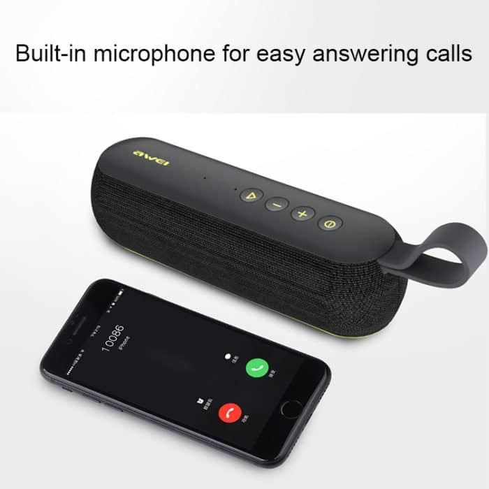 IP7G3215B_7.jpg awei Y230 Tragbarer kabelloser Bluetooth-Lautsprecher V4.2 mit HD-Sound und verbessertem Bass, integriertem Mikrofon, unterstützt NFC / U-Disk / TF-Karte / AUX – Bild 8