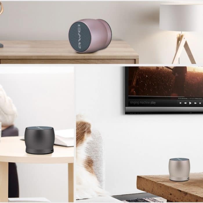 IP7G3222H_9.jpg awei Y500 Mini tragbarer kabelloser Bluetooth-Lautsprecher mit 3D-Stereo, integriertem Mikrofon, unterstützt TF-Karte/AUX – Bild 10