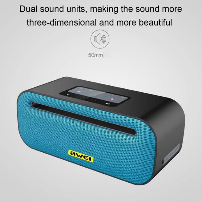 IP7G3225H_2.jpg awei Y600 Kabelloser Bluetooth-Lautsprecher mit 3D-Stereo, integriertem Mikrofon, unterstützt TF-Karte/AUX/NFC – Bild 3