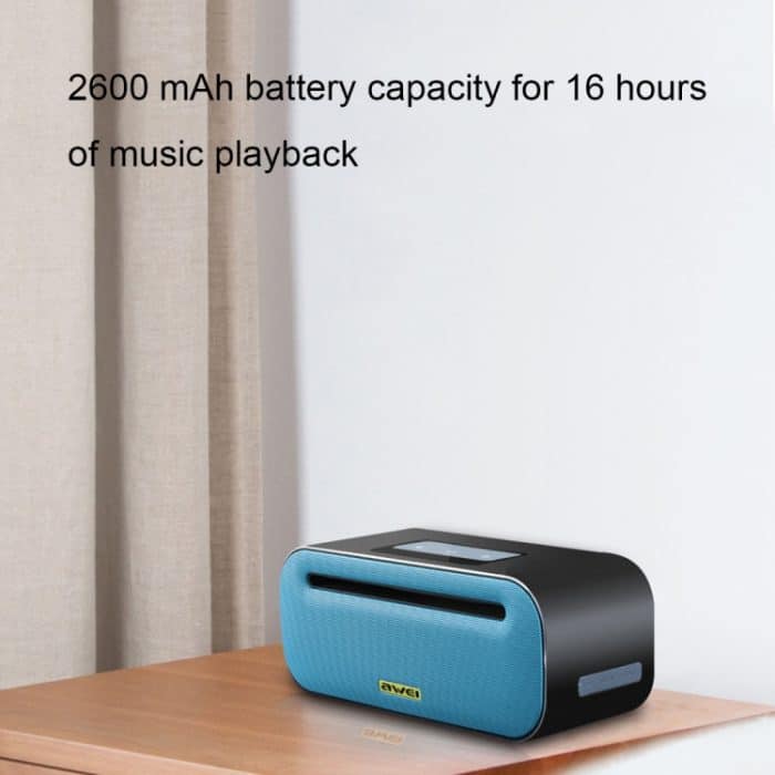 IP7G3225H_5.jpg awei Y600 Kabelloser Bluetooth-Lautsprecher mit 3D-Stereo, integriertem Mikrofon, unterstützt TF-Karte/AUX/NFC – Bild 6