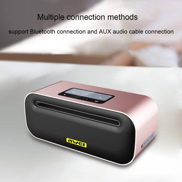 IP7G3225H_7.jpg awei Y600 Kabelloser Bluetooth-Lautsprecher mit 3D-Stereo, integriertem Mikrofon, unterstützt TF-Karte/AUX/NFC – Bild 8