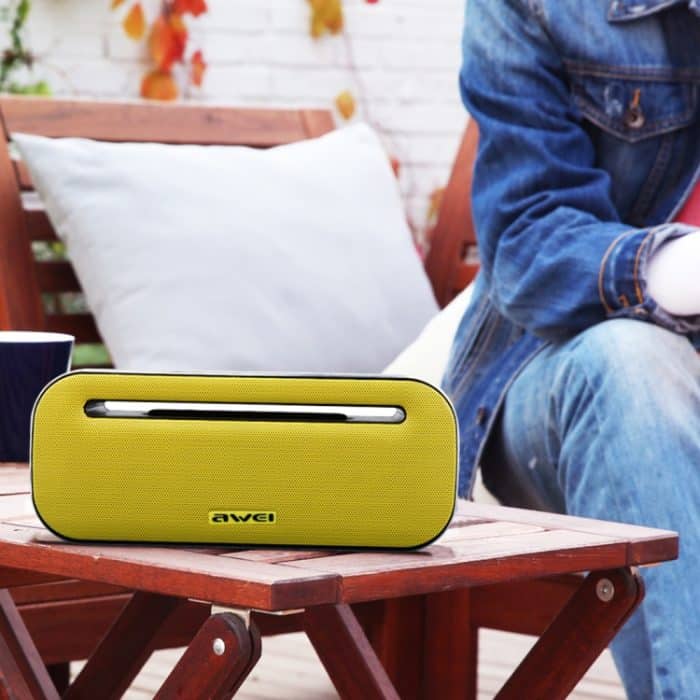 IP7G3225H_8.jpg awei Y600 Kabelloser Bluetooth-Lautsprecher mit 3D-Stereo, integriertem Mikrofon, unterstützt TF-Karte/AUX/NFC – Bild 9