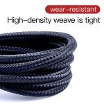 Baseus 2,4 A 1 m USB-auf-8-poliges High-Density-Nylon-Gewebe-USB-Kabel für iPhone, iPad – Bild 5