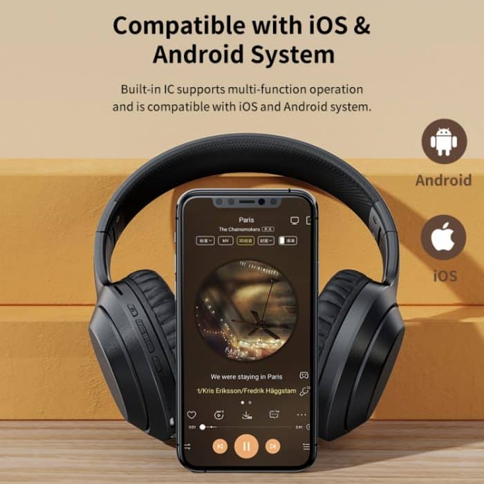 ROCK Space O2 HiFi Bluetooth 5.0 Kabelloses Headset mit Mikrofon, unterstützt TF-Karte, Space O2 – Bild 13