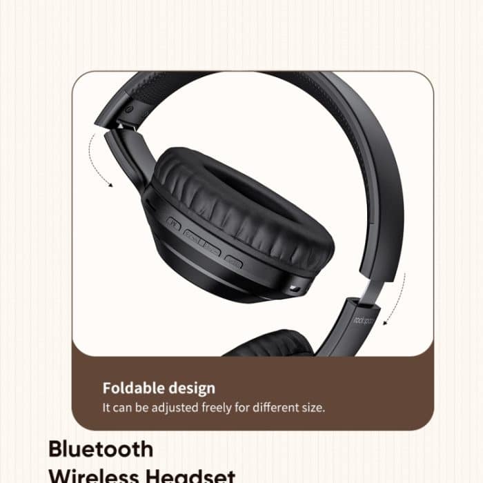 ROCK Space O2 HiFi Bluetooth 5.0 Kabelloses Headset mit Mikrofon, unterstützt TF-Karte, Space O2 – Bild 7