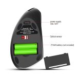 HXSJ T29 Bluetooth 3.0 Drahtlose Bluetooth 6-Tasten 2400 DPI Einstellbare Ergonomie Optische Vertikale Maus, 6 Buttons T29 Black, 6 Buttons T29 Grey – Bild 2