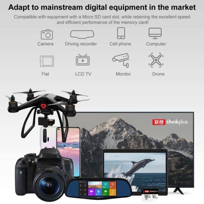 Lenovo 256 GB TF (Micro SD) -Karte Hochgeschwindigkeitsspeicherkarte – Bild 3