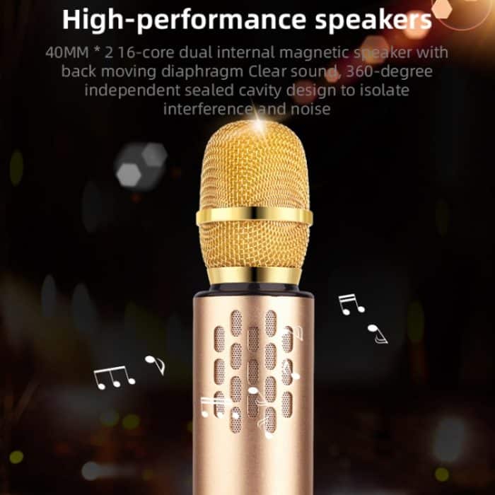 K3 Bluetooth 5.0 Karaoke Live Stereo Sound Drahtloses Bluetooth-Kondensatormikrofon – Bild 5