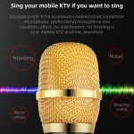 K3 Bluetooth 5.0 Karaoke Live Stereo Sound Drahtloses Bluetooth-Kondensatormikrofon – Bild 7