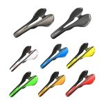 TOSEEK Rennrad-Carbonfaser-Sitz, Fahrrad-Hohlsitz-Sattel, 3K-Textur + Licht, Light (Black), Light (Orange), Light (Green), Light (Grey), Light (Blue), Light (Red), Light (White), Light (Yellow) – Bild 6