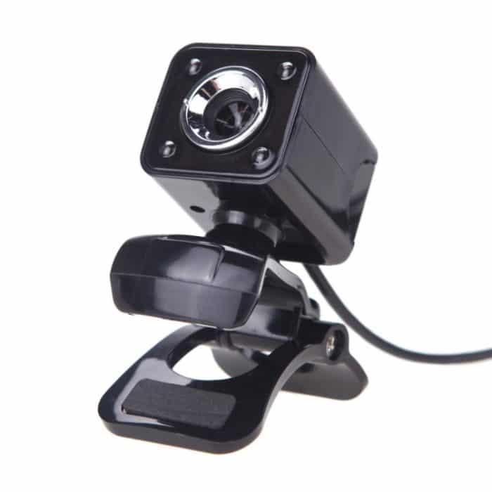 A862 360 Grad drehbare 480P WebCam USB-Drahtkamera mit Mikrofon und 4 LED-Leuchten für Desktop Skype Computer PC Laptop, Kabellänge: 1,4 m – Bild 3