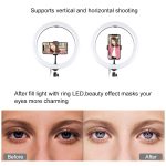 PULUZ 11,8 Zoll 30 cm RGB-Licht 1,1 m Stativmontage Dimmbarer LED-Ring Vlogging Selfie Fotografie Videoleuchten Live-Übertragungs-Kits mit Kaltschuh-Stativ-Kugelkopf und Telefonklemme, 12 inch RGB+Tripod(EU), 12 inch RGB+Tripod(UK)... – Bild 10