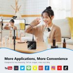 PULUZ 1 TX + 1 RX kabelloses Lavalier-Mikrofon, 1 TX + 1 RX – Bild 10