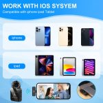 PULUZ Kabelloses Lavalier-Mikrofon für iPhone/iPad, 8-poliger Empfänger, 8-Pin 1 TX + 1 RX – Bild 10