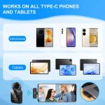 PULUZ Kabelloses Lavalier-Mikrofon für Typ-C-Telefon, Typ-C-Empfänger, Type-C 1 TX + 1 RX – Bild 10