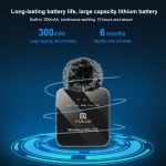 PULUZ Kabelloses Lavalier-Mikrofon für iPhone/iPad, 8-poliger Empfänger und zwei Mikrofone, 8-Pin 2 TX + 1 RX – Bild 7
