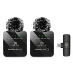 PULUZ Kabelloses Lavalier-Mikrofon für Typ-C-Telefone, Typ-C-Empfänger und Dual-Mikrofone, Type-C 2 TX + 1 RX – Bild 2