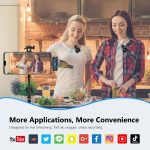 PULUZ Kabelloses Lavalier-Mikrofon für Typ-C-Telefone, Typ-C-Empfänger und Dual-Mikrofone, Type-C 2 TX + 1 RX – Bild 9