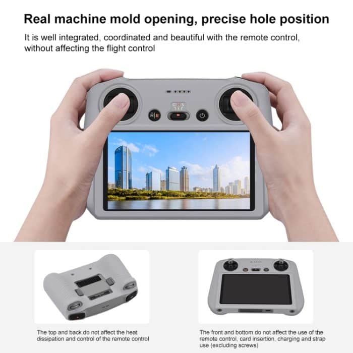 Für DJI Mini 3 Pro / DJI RC mit Bildschirm PULUZ Silikon-Schutzhülle, For DJI Mini 3 Pro / DJI RC with Screen – Bild 3