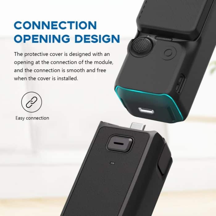 Für DJI OSMO Pocket 3 PULUZ 2 in 1 Silikon-Schutzhülle mit Tragegurt, Silicone Cover(Black), Silicone Cover(Grey), Silicone Cover(Blue) – Bild 6