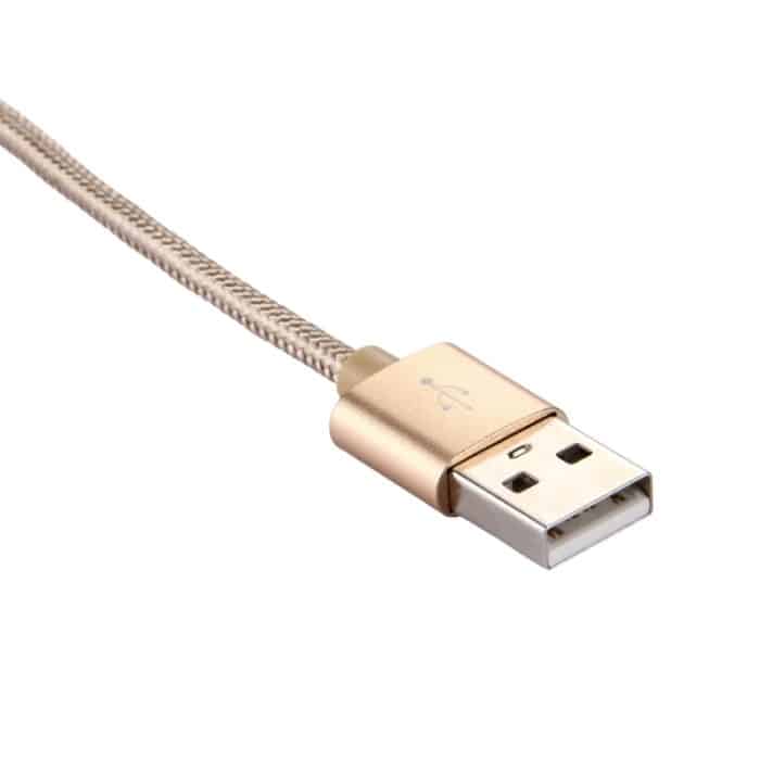 Knit Texture USB-auf-USB-C/Typ-C-Datensynchronisierungs-Ladekabel, Kabellänge: 2 m, 3A-Ausgang – Bild 4