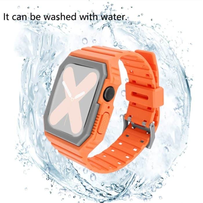 Silikonarmband mit Hülle für die Apple Watch-Serie, 7 41mm / 6&SE&5&4 40mm / 3&2&1 38mm, 7 45mm / 6&SE&5&4 44mm / 3&2&1 42mm – Bild 11