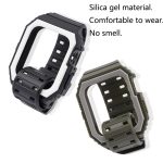Silikonarmband mit Hülle für die Apple Watch-Serie, 7 41mm / 6&SE&5&4 40mm / 3&2&1 38mm, 7 45mm / 6&SE&5&4 44mm / 3&2&1 42mm – Bild 12