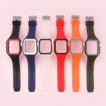 Silikonarmband mit Hülle für die Apple Watch-Serie, 7 41mm / 6&SE&5&4 40mm / 3&2&1 38mm, 7 45mm / 6&SE&5&4 44mm / 3&2&1 42mm – Bild 15