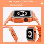 Silikonarmband mit Hülle für die Apple Watch-Serie, 7 41mm / 6&SE&5&4 40mm / 3&2&1 38mm, 7 45mm / 6&SE&5&4 44mm / 3&2&1 42mm – Bild 4