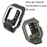 Silikonarmband mit Hülle für die Apple Watch-Serie, 7 41mm / 6&SE&5&4 40mm / 3&2&1 38mm, 7 45mm / 6&SE&5&4 44mm / 3&2&1 42mm – Bild 6