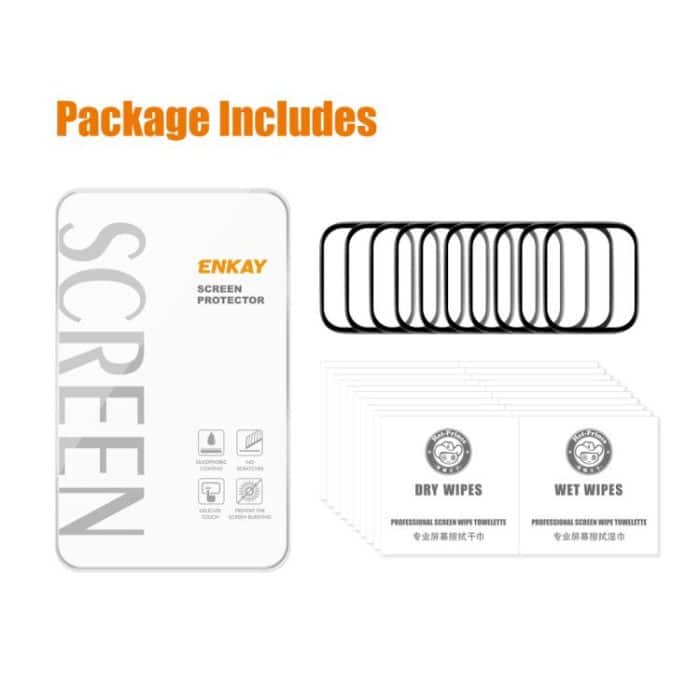10 Stück ENKAY 3D Full Coverage Soft PC Edge + PMMA HD Displayschutzfolie, For Xiaomi Watch S4 41mm, For Redmi Watch Move, For Xiaomi Smart Band 10, For Redmi Band 3, For Xiaomi Smart Band 9 Active, For Xiaomi Watch S4, For Xiaomi Smart Band 9 Pro... – Bild 7