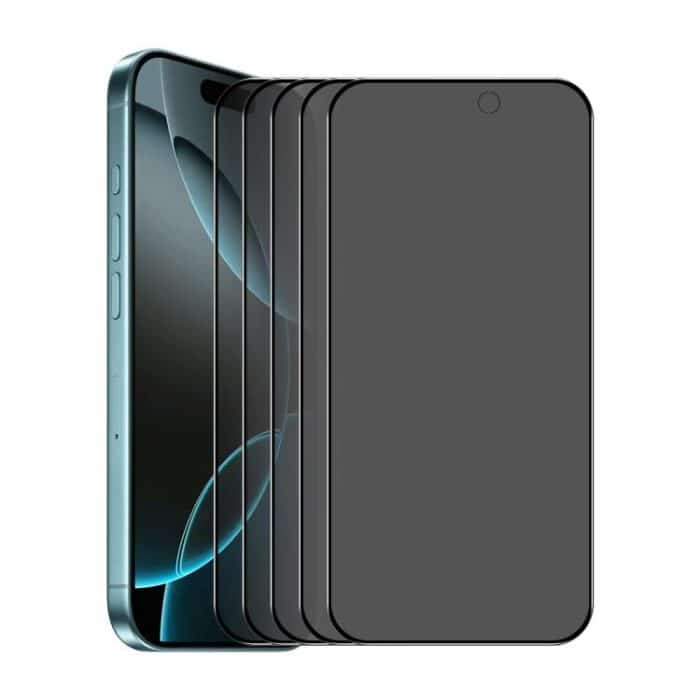 SYA002279909.jpg 5 Stück ENKAY Hat-Prince 28 Grad Anti-Peeping-Vollbildfolie aus gehärtetem Glas, For iPhone 16 Pro Max, For iPhone 16 Pro, For iPhone 16 Plus, For iPhone 16, For iPhone 15 Pro Max, For iPhone 15 Pro, For iPhone 15 Plus, For iPhone 15 – Bild 1