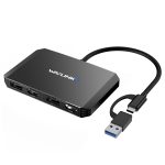 WAVLINK WL-UG69DH2 Dual-Monitor-USB+Typ-C-auf-Dual-4K-HD-DisplayPort-Adapter-Splitter