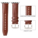 Genähtes Uhrenarmband aus echtem Leder, For Apple Watch 46mm / 49mm / 45mm / 44mm, For Apple Watch 42mm / 41mm / 40mm / 38mm – Bild 3