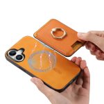 Retro Cross Leder Kartentasche MagSafe Handyhülle, For iPhone 11 Pro Max, For iPhone 11, For iPhone 11 Pro – Bild 6