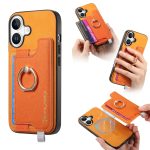 Retro Magsafe Cross Leder Ringhalter Kartentasche Handyhülle, For iPhone 13 Pro Max, For iPhone 13 Pro, For iPhone 13