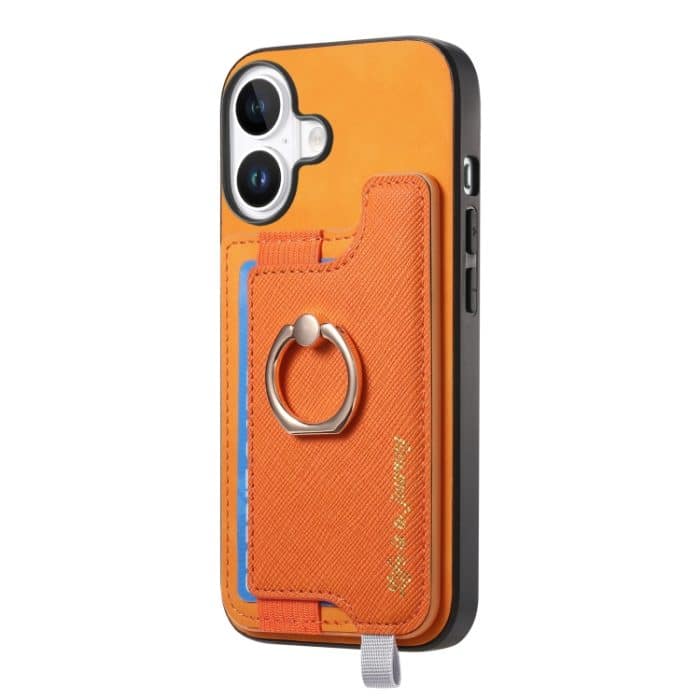 Retro Magsafe Cross Leder Ringhalter Kartentasche Handyhülle, For iPhone 13 Pro Max, For iPhone 13 Pro, For iPhone 13 – Bild 3