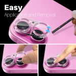 NORTHJO Kameraobjektivschutz Glitzerring 3D Hartglasfolie – Bild 6