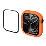 ENKAY Hat-Prince 2-in-1-Uhrengehäuse aus TPU in Bonbonfarbe mit vollflächiger PMMA-Weichfolie, For Apple Watch Series 10 46mm, For Apple Watch Series 10 42mm